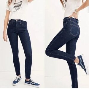 Madewell 10" High-Rise Skinny Jeans Size 32 in Lucille Wash